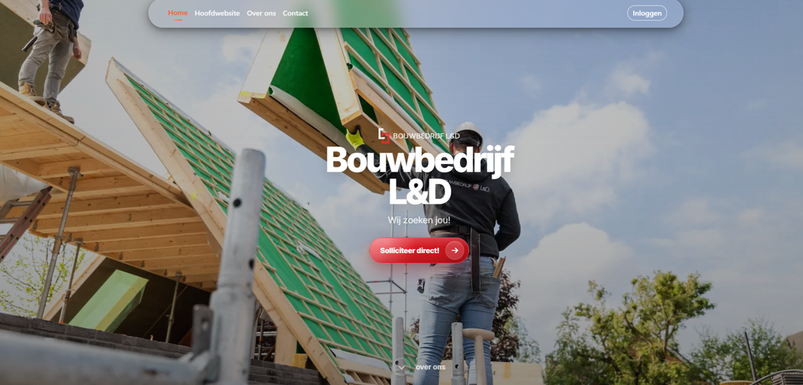 Werken-bij-website voor Bouwbedrijf L&D