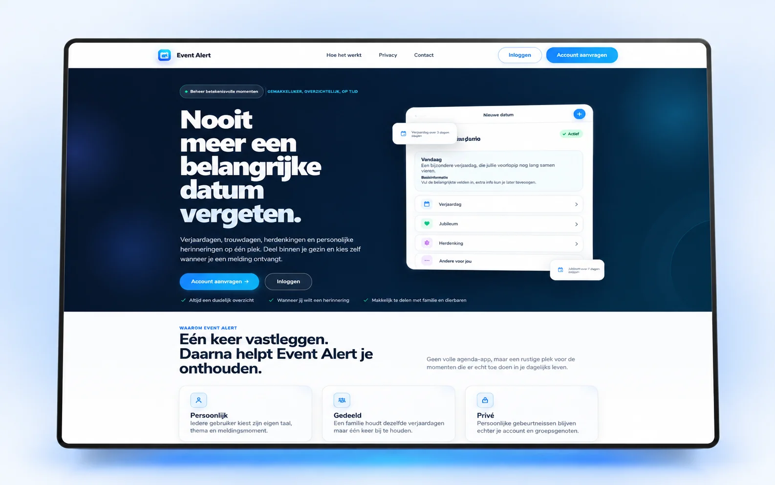 Event Alert – belangrijke momenten in beeld