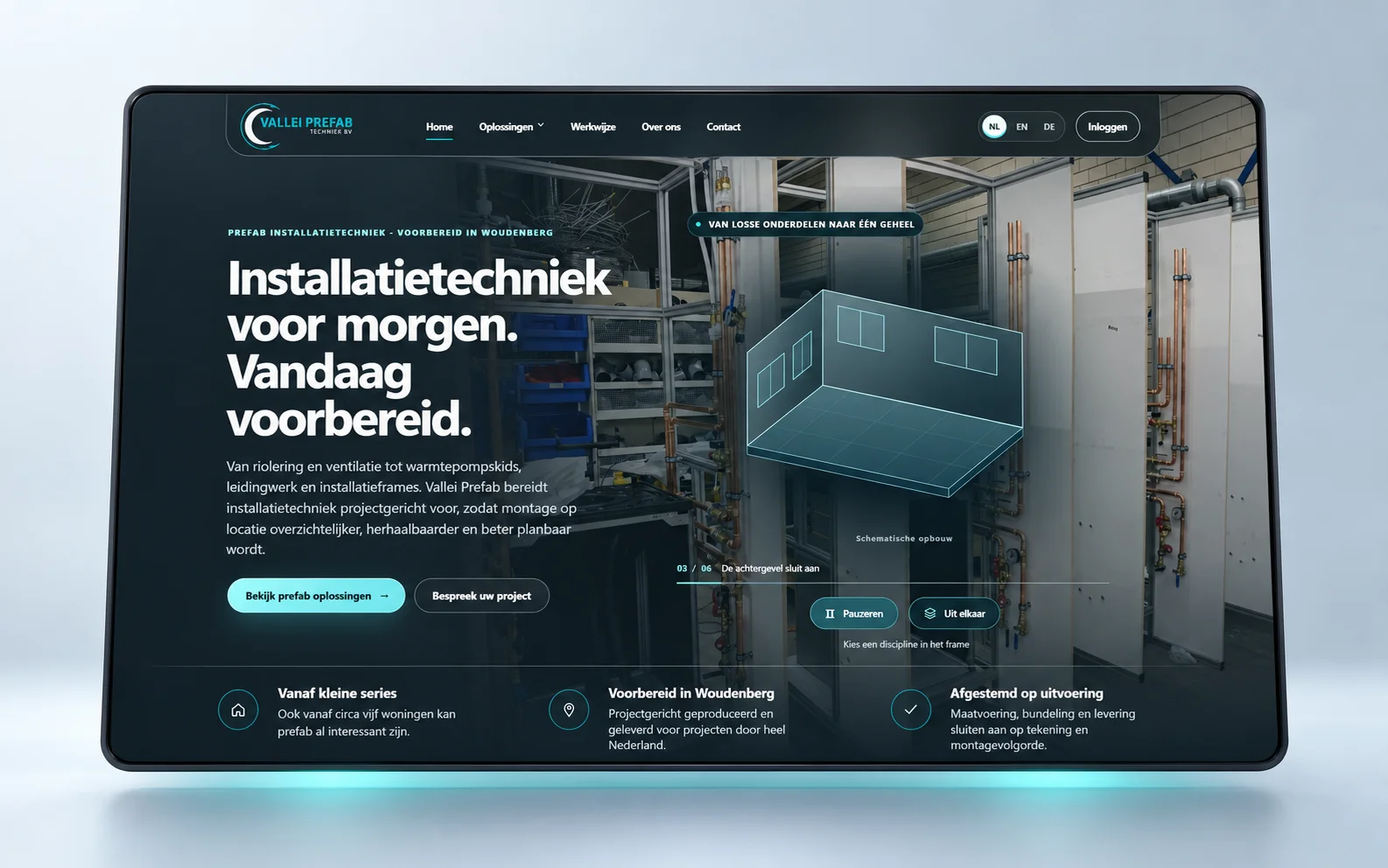 Vallei Prefab – Maatwerk website