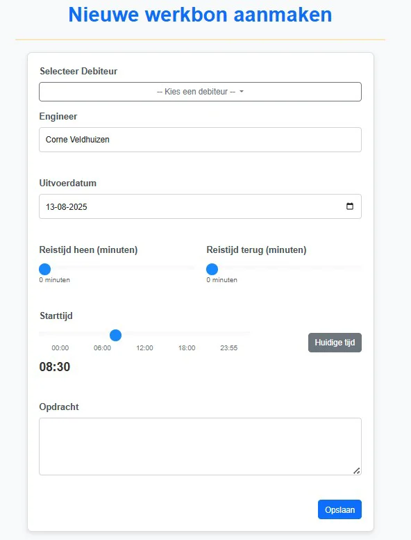 Werkbonapplicatie