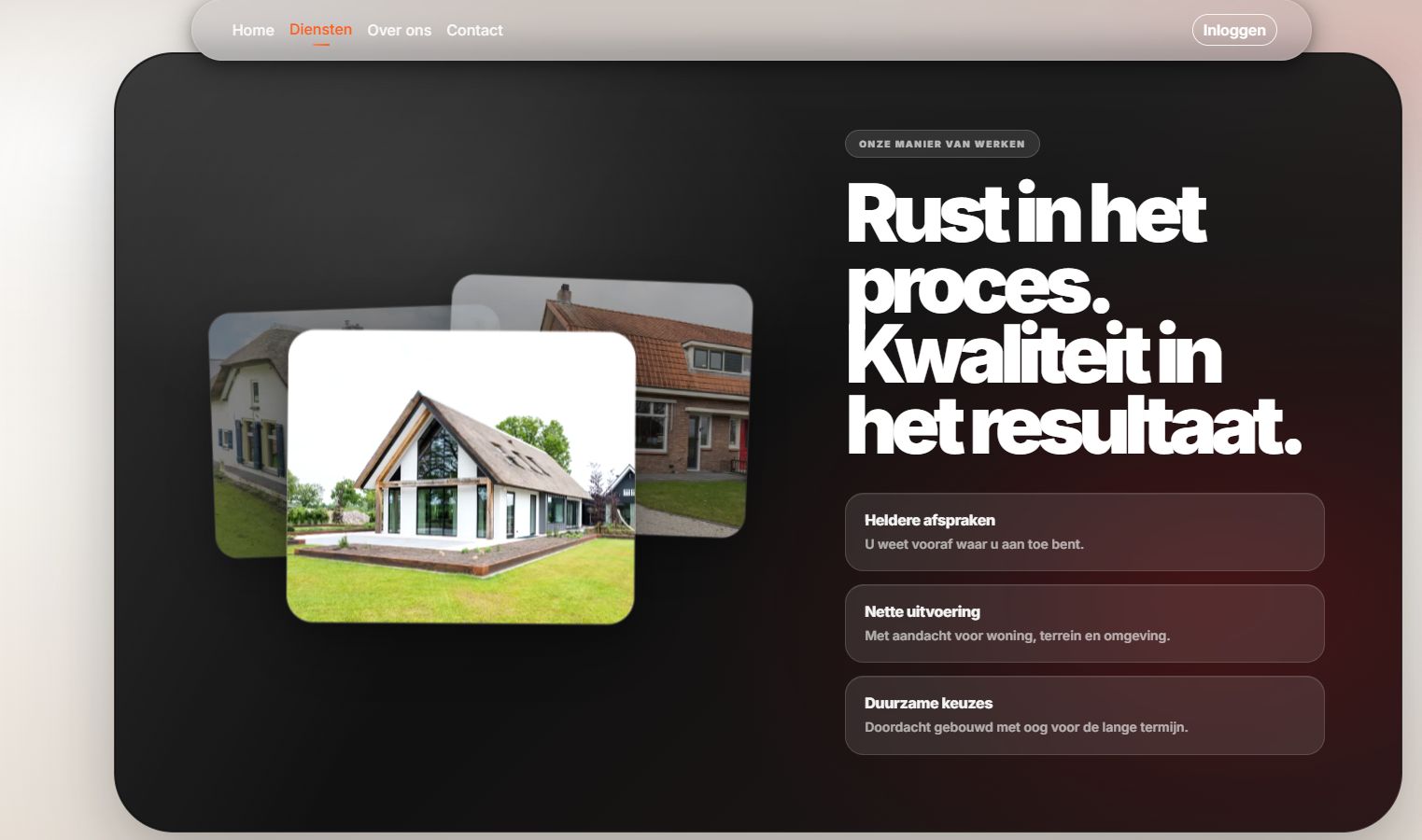 Website voor Bouwbedrijf L&D